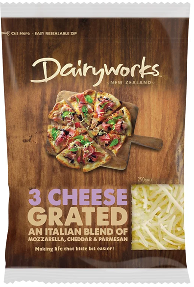 Dairyworks 3 Cheese Grated 250g