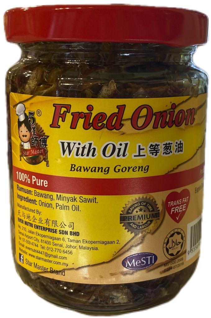 5星厨师 上等葱油 Fried Shallot w/ Oil 200g