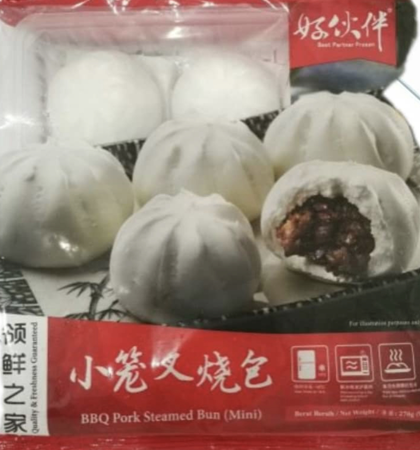 好伙伴 BBQ PORK STEAMED BUN (MINI) 270G 小笼叉烧包