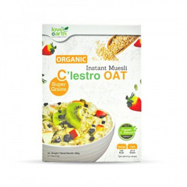 LOVE EARTH Organic Instant  Muesli C'LESTRO Oat 400G